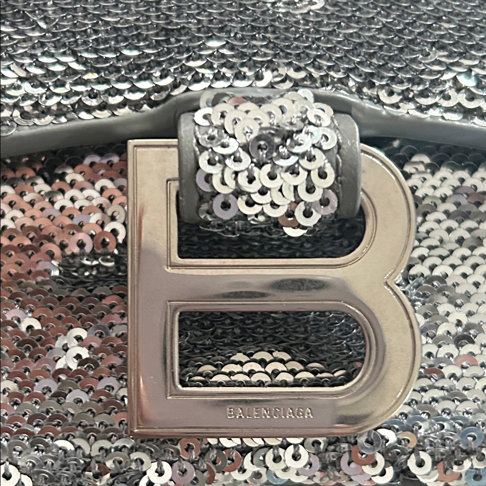 Balenciaga Silver Sequin XS Bag Excellent Condition - Picture 15 of 15